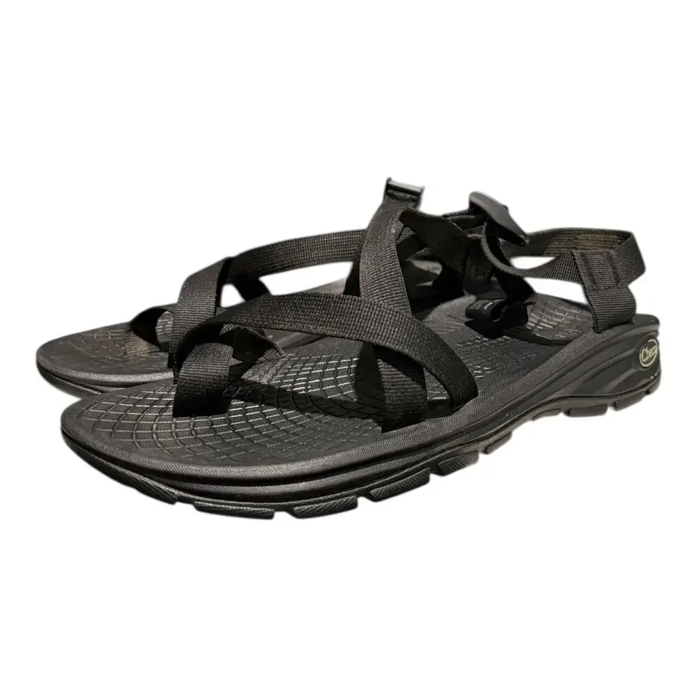 Chaco Z/Volv Adjustable Strap Classic Rubber Sole Black Sandal J105083 Men's 13